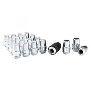 Gorilla Automotive 71673N - Chrome Cone Seat Acorn Wheel Locks
